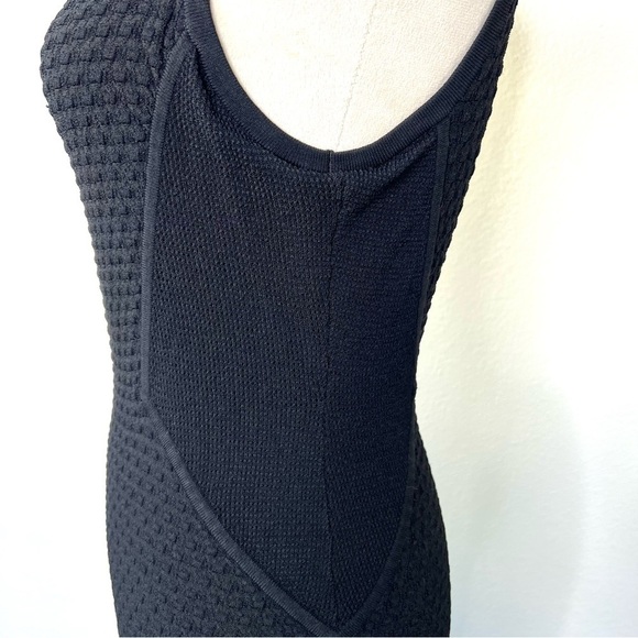 RAG & BONE Bodycon Stretch Dress Black Sheer Mesh Back Mini Sleeveless Small - Picture 6 of 14